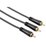 Hama 00122290 câble audio 7,5 m 2 x RCA RCA Noir