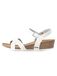 Bayton Sandalen met riem 'Lajas' wit