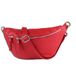 Toscanto Sac banane en cuir rouge très grand 37 x 20 x 12 cm OTT820BR