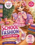 Emily's Fashion World School Fashion Coloring Book
