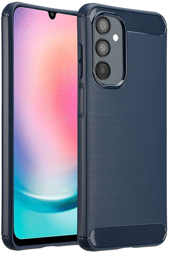 imoshion Hoesje - Geschikt voor Samsung Galaxy A26 - Brushed Backcover - Donkerblauw