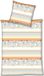 Magita Ensemble de literie en microfibre, motif floral orange et blanc, avec housse de couette et taie d'oreiller avec fermeture éclair, 135 x 200 cm