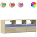 VidaXL TV-wandmeubel met LED-verlichting 41x31x45 cm Sonoma eikenkleur
