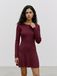 VERO MODA Jurk 'VMGOLD LUX' wijnrood