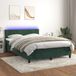 Maison Exclusive - Boxspringbed met matras en LED-verlichting, donkergroen, 140x190 cm, fluweel
