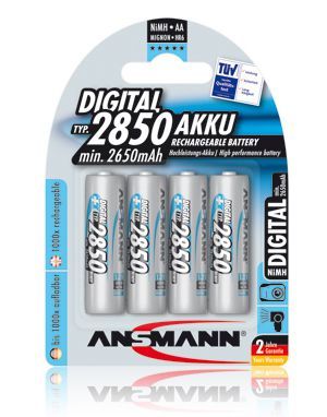 Ansmann 5035092 NiMH Batterijen - 2850 mAh - 4 stuks - Zilver