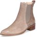Paul Green Dames Chelsea Enkellaars Beige Suède Blokhak Puntige Neus Ritssluiting 8 cm+ Hak 38 EU