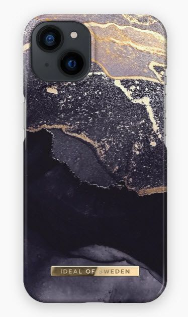 iDeal of Sweden iPhone 14/13 Cover Case - Black/Gold/Grey - Plastic