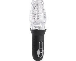 Evolved Novelties Cycloon - Zwart - Roterende Mond Masturbator - 3 cm