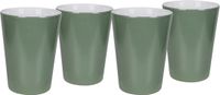 Bo-Camp - Gobelet - Two-Tone - Mélamine - 4 Pièces - Vert