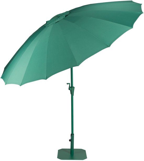 Zuiver Sunshine Parasol Set inclusief Parasolhoes en Parasolvoet Desert Sage Groen