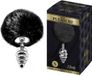 ALIVE - Bouchon anal en métal Fluffly Twist Plug S - Noir