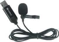 Sandberg 126-40 USB Clip Microphone Zwart
