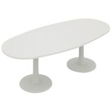 Foska Table de réunion ovale 240 x 100 cm