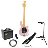 Sire Marcus Miller Z3 4-String Rosegold guitare basse électrique set de démarrage