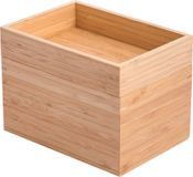MSV Opbergorganizer – Makeup Organizer met 2 Stapelbare Vakken voor Cosmetica, Sieraden en Accessoires – Multifunctioneel Opbergsysteem – Bamboe – Houtkleur