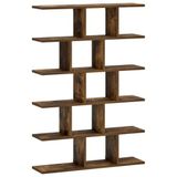 vidaXL - Wandplank - Gerookt - eiken - 70 x 17 x 101 cm - Bewerkt hout