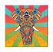 Homemania Olifanten-Animaux-afbeelding voor woonkamer, slaapkamer, meerkleurig, 60 x 3 x 60 cm, HM20KNV60 x 60-79, polyester, hout