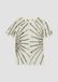 s.Oliver T-shirt Enfants Olive Coton Fleurie Manches courtes Col rond Extra court Ajusté