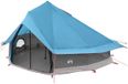 vidaXL Tipi Tent 18-persoons Blauw Polyester en Staal