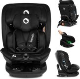 Lionelo Bastiaan RWF i-Size Autostoel - Zwart - ISOFIX - 0-36 kg - Draaibaar