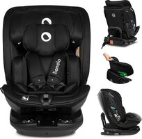 Lionelo Bastiaan RWF i-Size Autostoel - Zwart - ISOFIX - 0-36 kg - Draaibaar