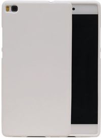 Best Cases Wit Zand TPU back case cover hoesje voor Huawei P8 Lite