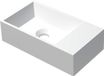 INK Fontein Polystone Vierkant Zonder Kraangat Rechts Mat Wit 400x220x100 mm