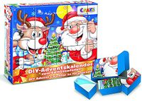 CRAZE Premium adventskalender 25345 Kids 2020 Kerst Create Meisjes Jongens DIY, Kleurrijk