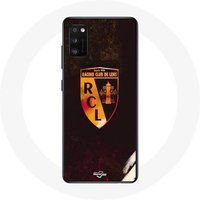 Maniacase Hoesje Samsung Galaxy A41 rcl lens oranje zwarte achtergrond