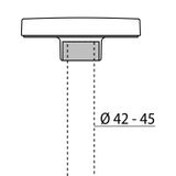 Performance in Lighting PADO ADAPTER 42/45MM anthracite