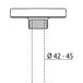 Performance in Lighting PADO ADAPTER 42/45MM anthracite