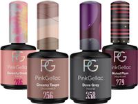 Pink Gellac Gellak Set - Manicure Set met 4 x 15ml Kleuren
