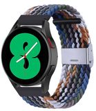 By Qubix Qubix - Braided nylon bandje - Multicolor Dark - geschikt voor Huawei Watch 5 - 46mm