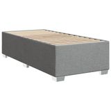 vidaXL Boxspring met matras, stof, lichtgrijs, 90x190 cm