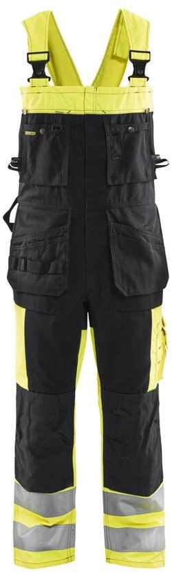 Blåkläder Blaklader Tuinbroeken 26031860 High Vis. Breteloverall Geel/ZwartNL:60 BE:54