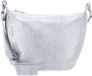 Mandarina Duck Leren schoudertas Mellow Metal Crossover Bag Silver zilverkleurig