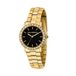Karl Lagerfeld R0553100508 Montre pour femme - Acier doré - Cadran noir - Quartz - Cristaux