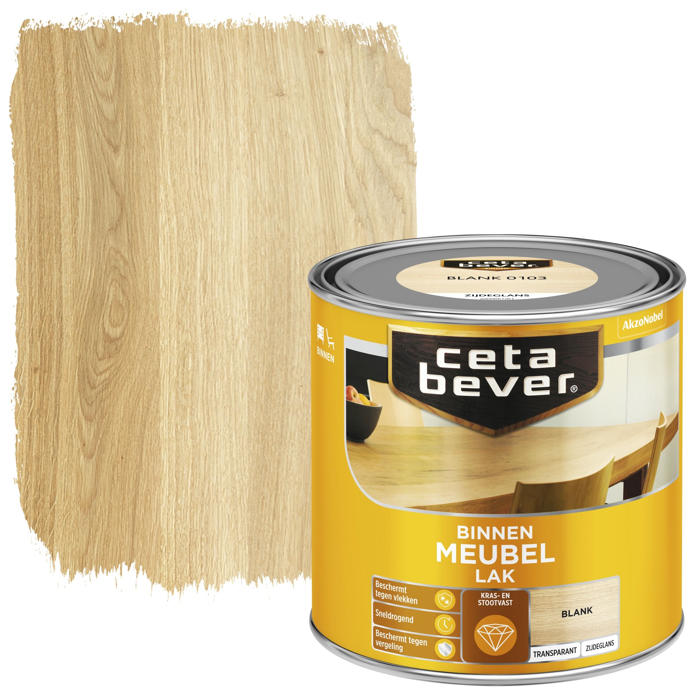 Cetabever Meubellak Zijdeglans 250 ml - 8711113127721