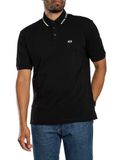 Armani Exchange A|X Heren Katoen Piquet Everyday Polo Shirt, Zwart M