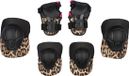 Nijdam Set de protection pour patins Panthère Enfants - Roar Ready - Noir/Panthère - Taille S