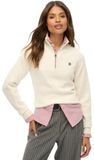 Superdry Essentials Slim Halve Rits Trui Dames Ecru S