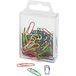 Wedo 901244299 paperclips (metaal, 27 mm, met kunststof coating) 100 stuks, op kleur gesorteerd