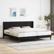 Maison Exclusive Lit exclusif - Structure de lit noire, 180 x 200 cm, revêtue de velours