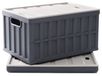 Boîtes de rangement pliables pour camping, lot de 2, 64 litres, en polypropylène, de couleur grise
