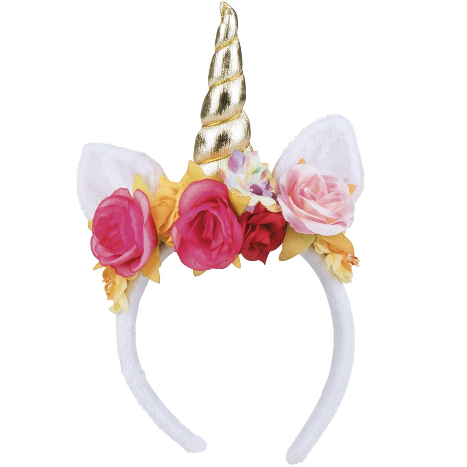 Boland tiara rosy unicorn dames wit/goud