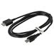 vhbw USB-C Datenkabel kompatibel mit Sony Walkman NWZ-A815SLV, NWZ-A816BLK, NWZ-A816PNK, NWZ-A815WHI, NWZ-A816, NWZ-A816SLV MP3 Player Schwarz, 150 cm