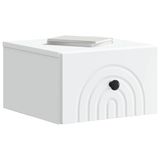 vidaXL Muurbevestigde Nachttafel 2 st Wit 33 x 34,5 x 20 cm