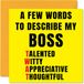 Rude Verjaardagskaarten voor Boss - Weinig Woorden Beschrijven Tw* t - Grap Gelukkige Verjaardagskaart voor Manager van Werk Collega, Boss Banter Verjaardagscadeaus, 145mm x 145mm Aanstootgevende Wenskaarten Cadeau voor Manager