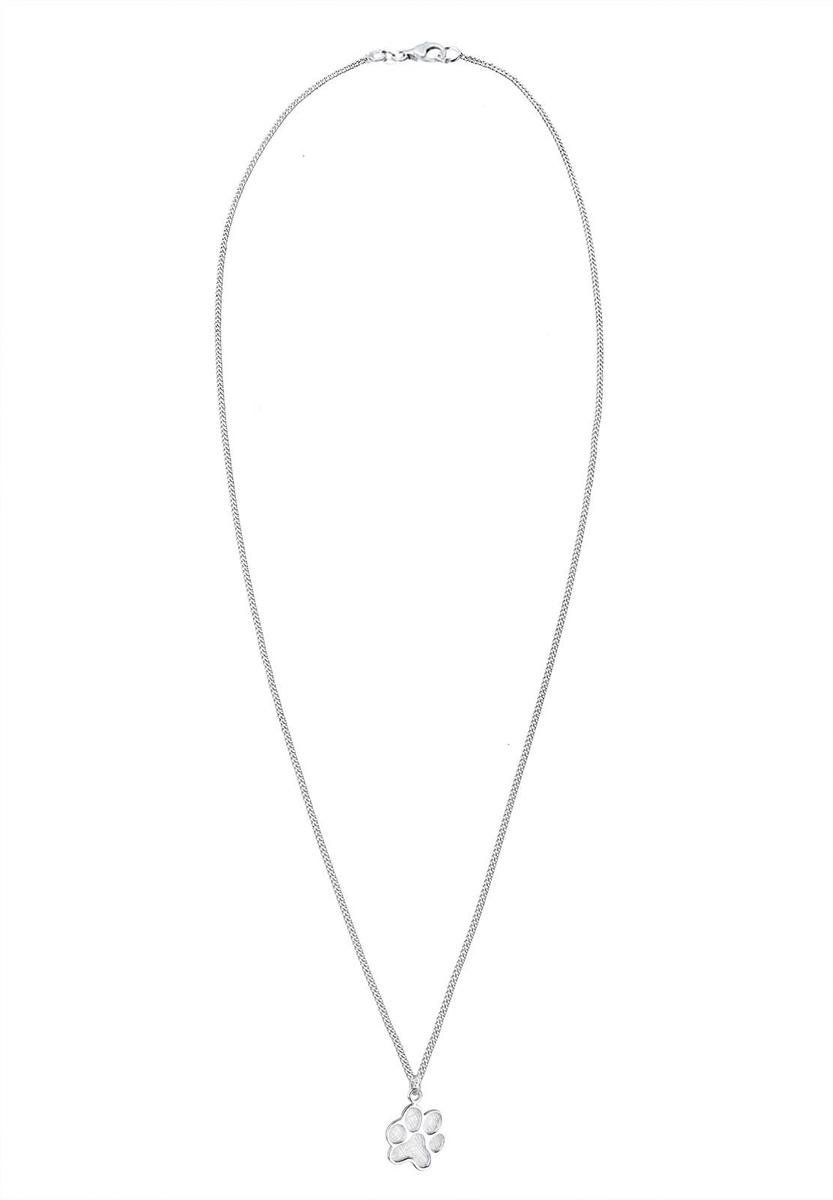 Elli Collier Dames Poot Symbool Hond in 925 Sterling Zilver